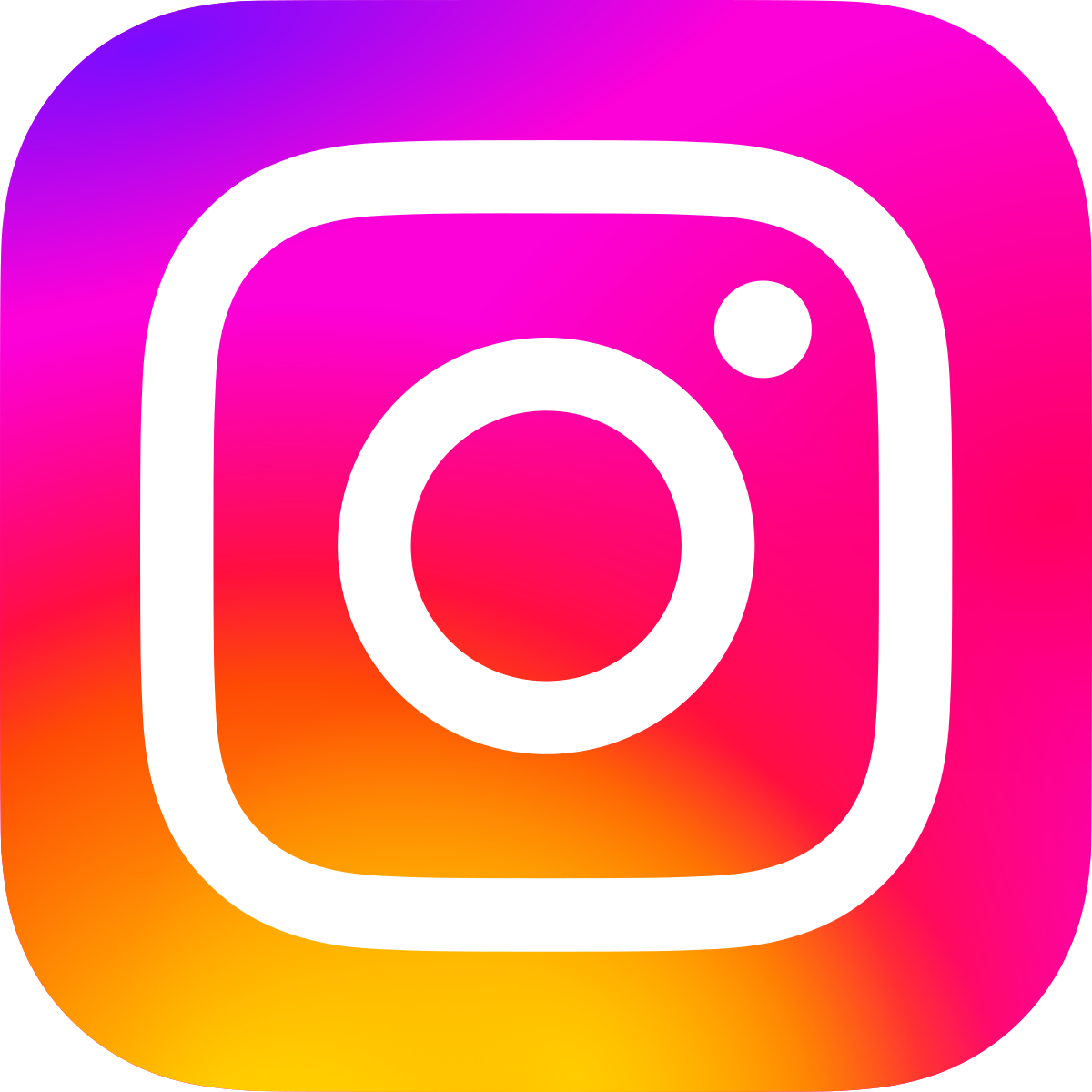 A picture of the instagram logo on a colorful background.